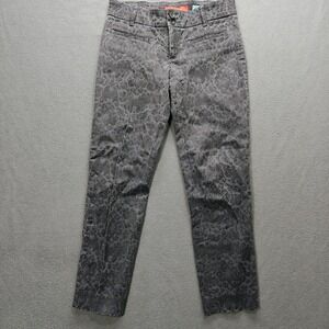 Cartonnier Anthropologie Charlie Ankle Damask Brocade Pants Womens Size 4Gray